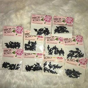 100 black ribbon roses - New